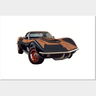 Chevy C3 Corvette Stingray Posters and Art